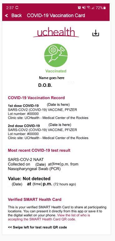 hard copy of covid test results|A convenient way to verify vaccinations, test results.